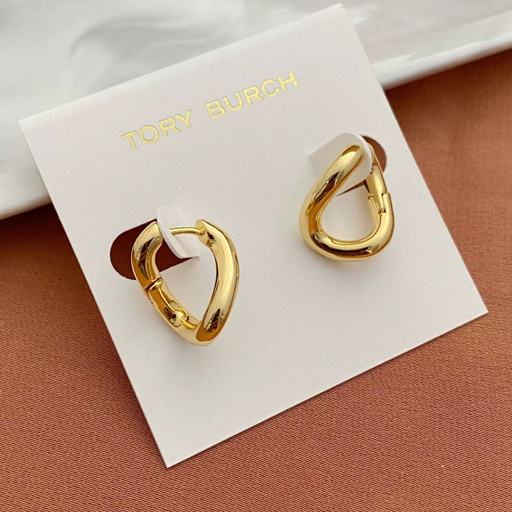 Tory Burch Creative Irregular Polished Metal Earrings